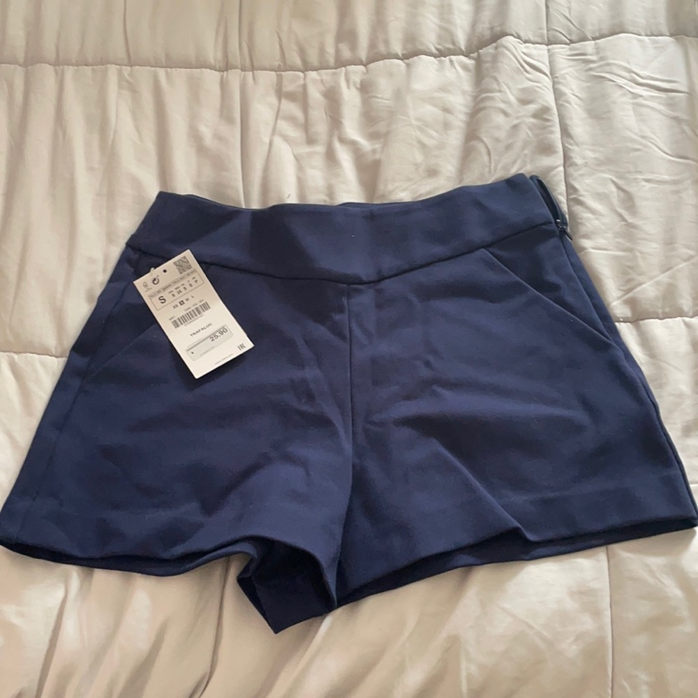 Zara blue shorts- small Trafaluc collection